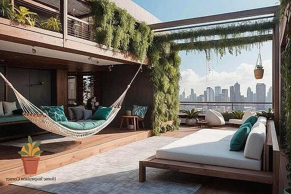 17 Rooftop Terrace Ideas That Will Transform Your Space 15 Add a Hammock or Hanging Chair