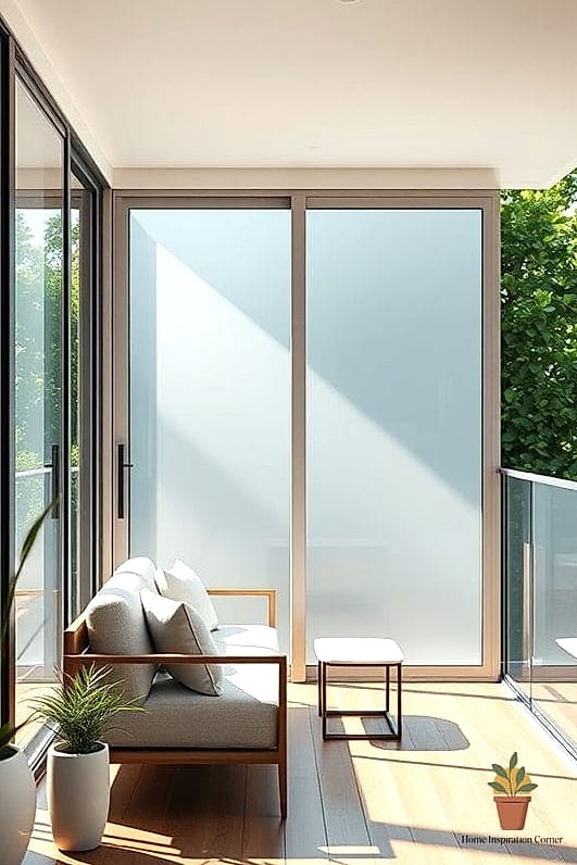 Adding Frosted Glass for Privacy Without Losing Light