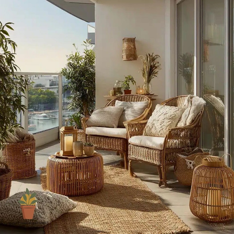 Add a Woven Rattan Side Table
