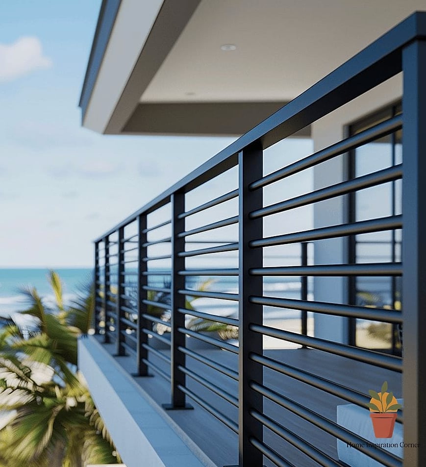 Aluminum Railings in Bold Colors
