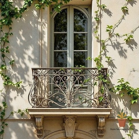 Balconet with Decorative Brackets