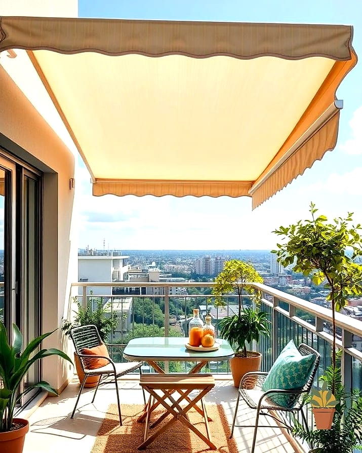 Balcony with Retractable Awning