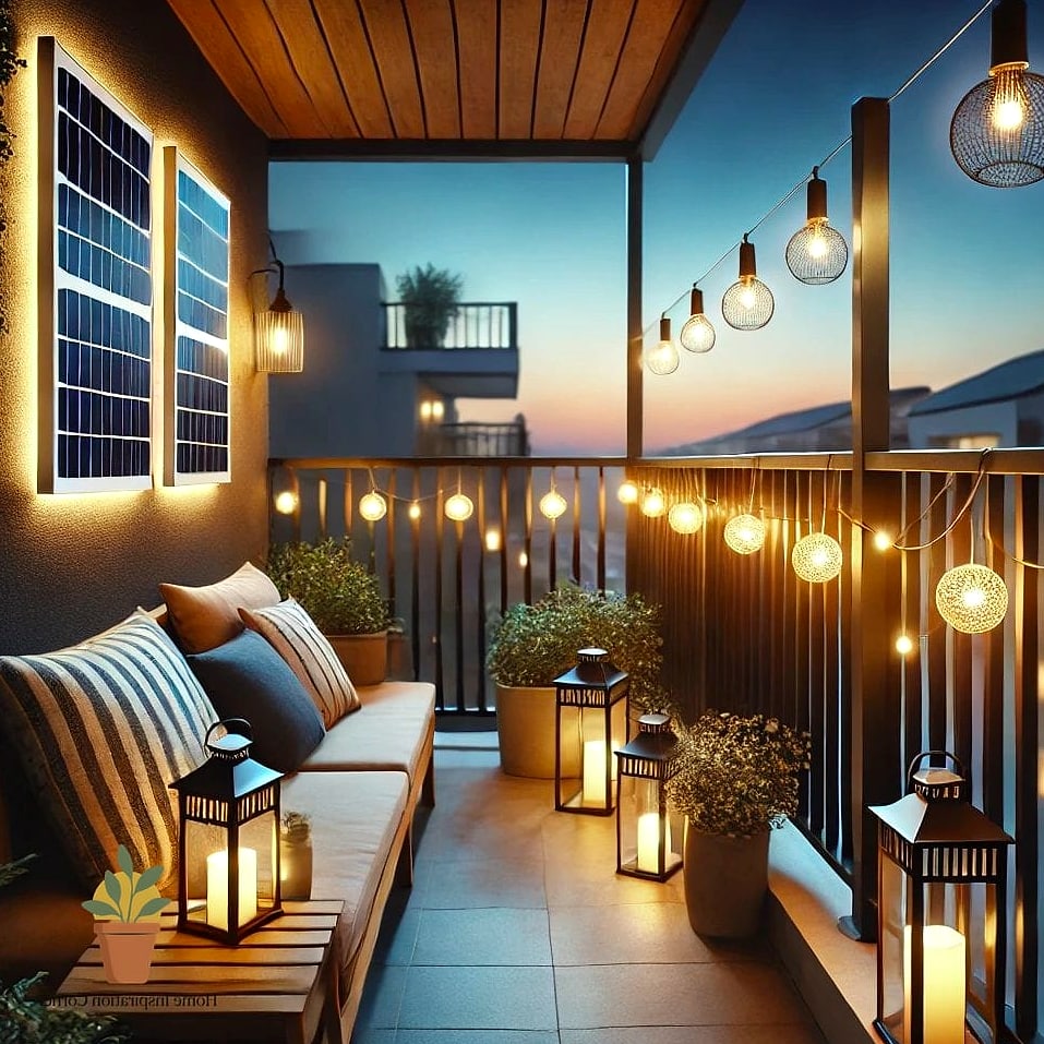 Balcony with Solar Lighting