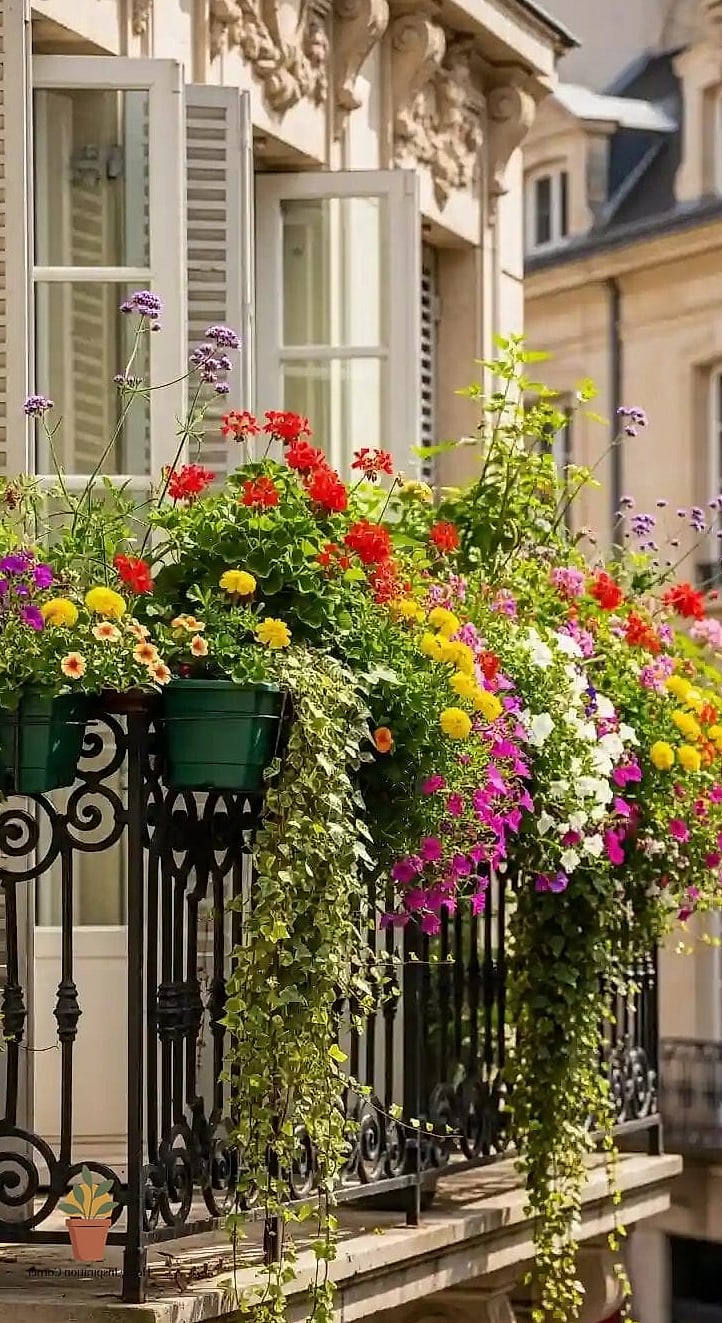 Balcony with Statement Planters