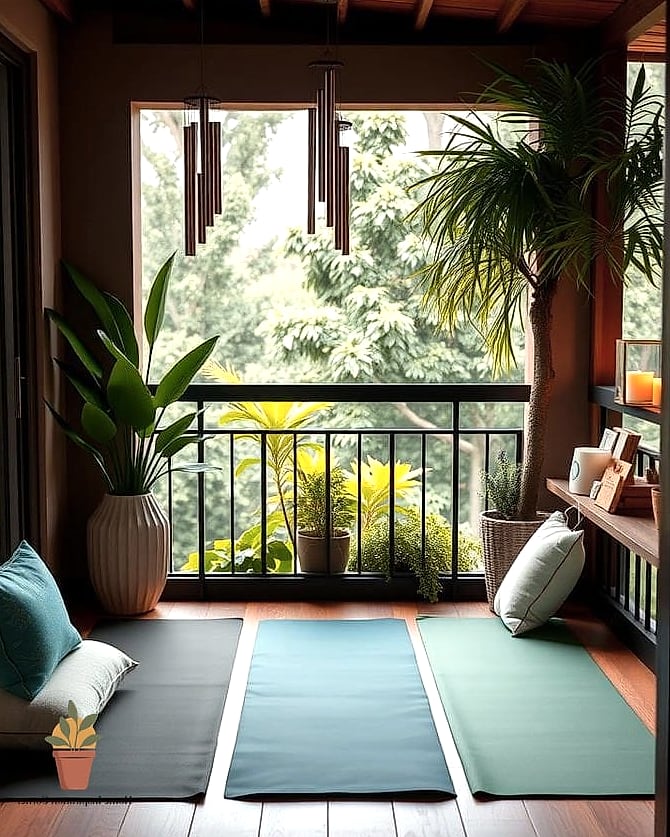 Balcony Yoga and Meditation Corner
