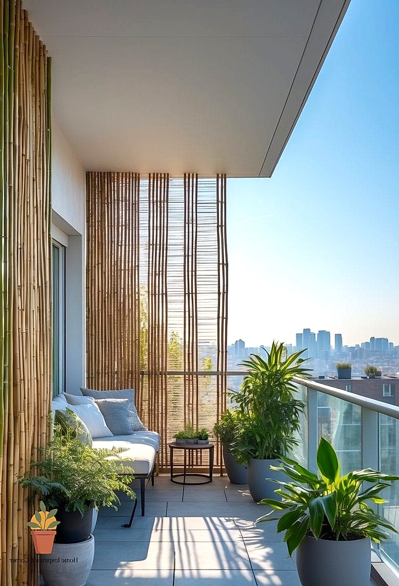 Bamboo or Reed Privacy Enclosure