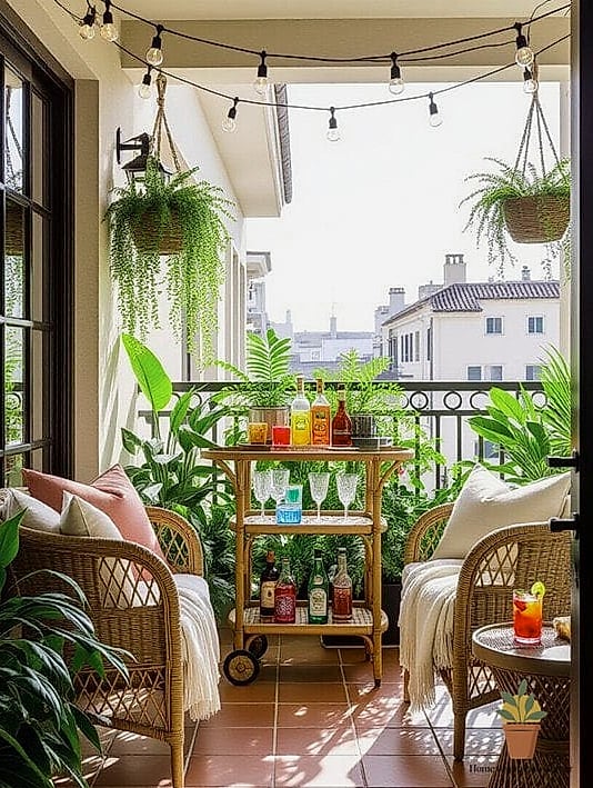 A Bar Cart for Drinks and Décor