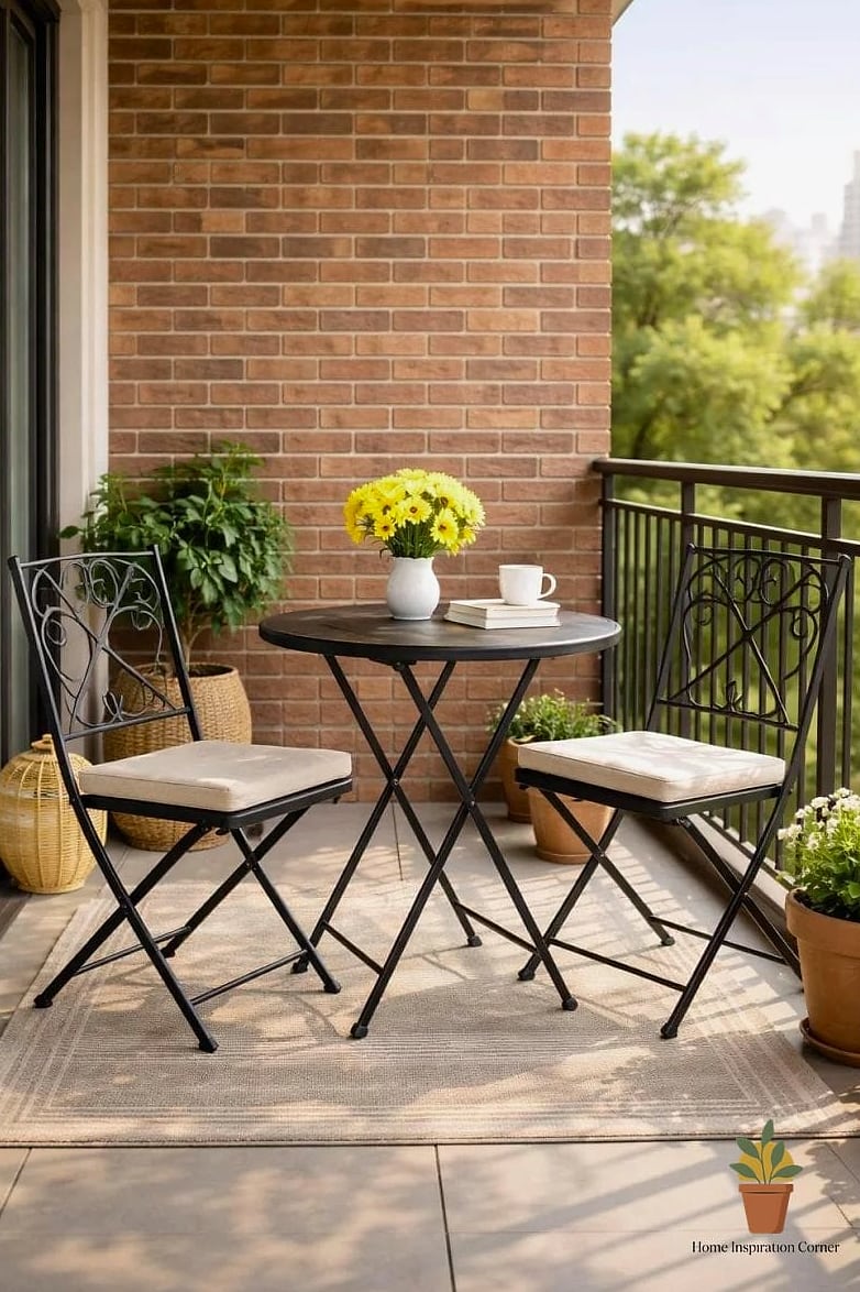 The Bistro Set Balcony That Feels Like a Café