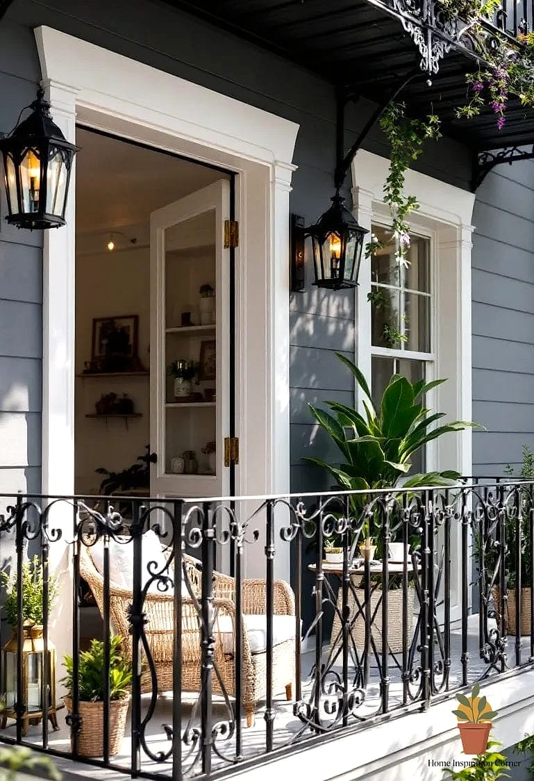 20 Stunning House Balcony Ideas for Every Budget 3 A Bistro Table for Two
