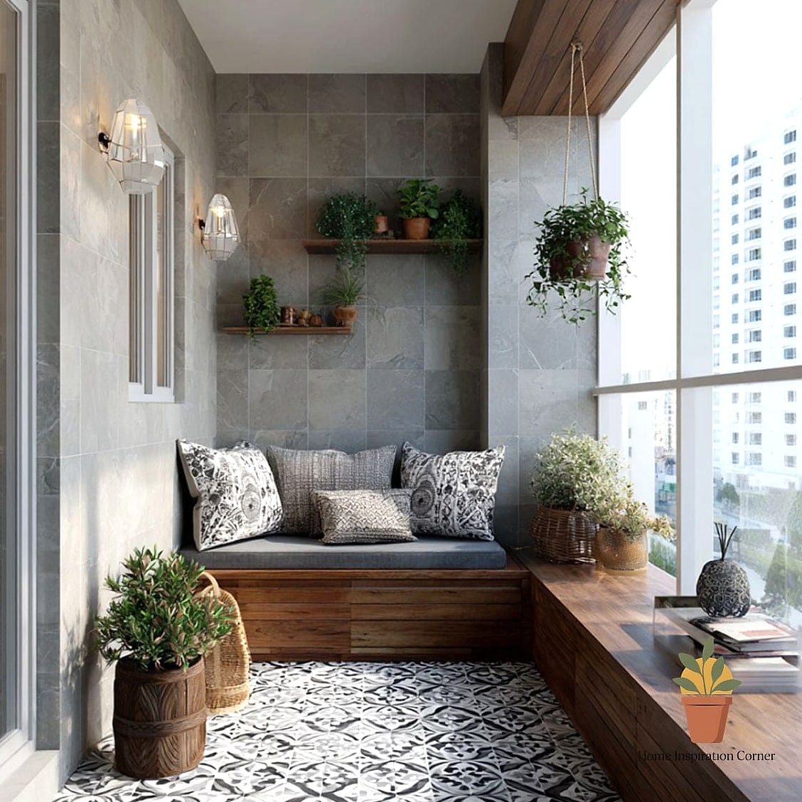 18 Balcony Tiles Ideas That Will Transform Your Space 4 Black and White Checkerboard
