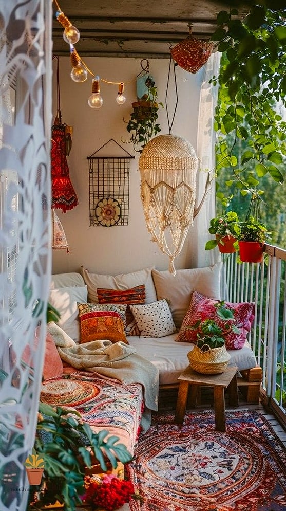 Boho-Inspired Hangout Space