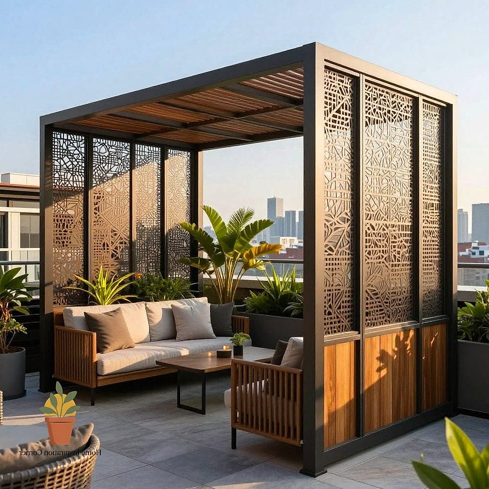 17 Rooftop Terrace Ideas That Will Transform Your Space 10 Build a Privacy Screen
