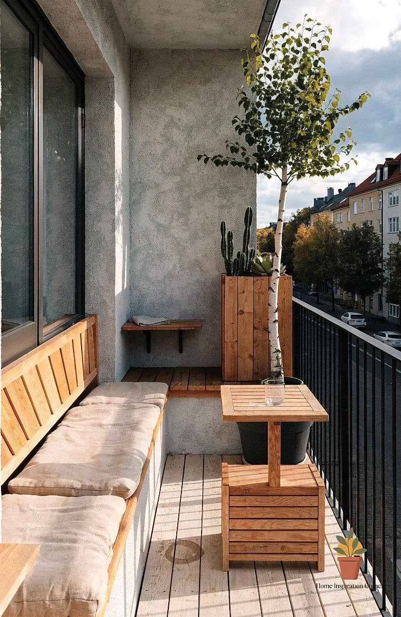Built-In Bench With Cushions