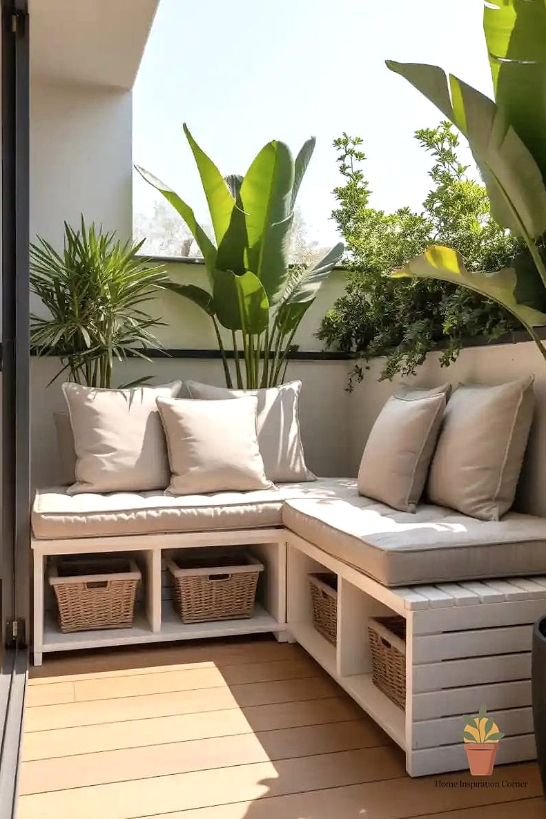 Built-In Bench Seating for Extra Storage