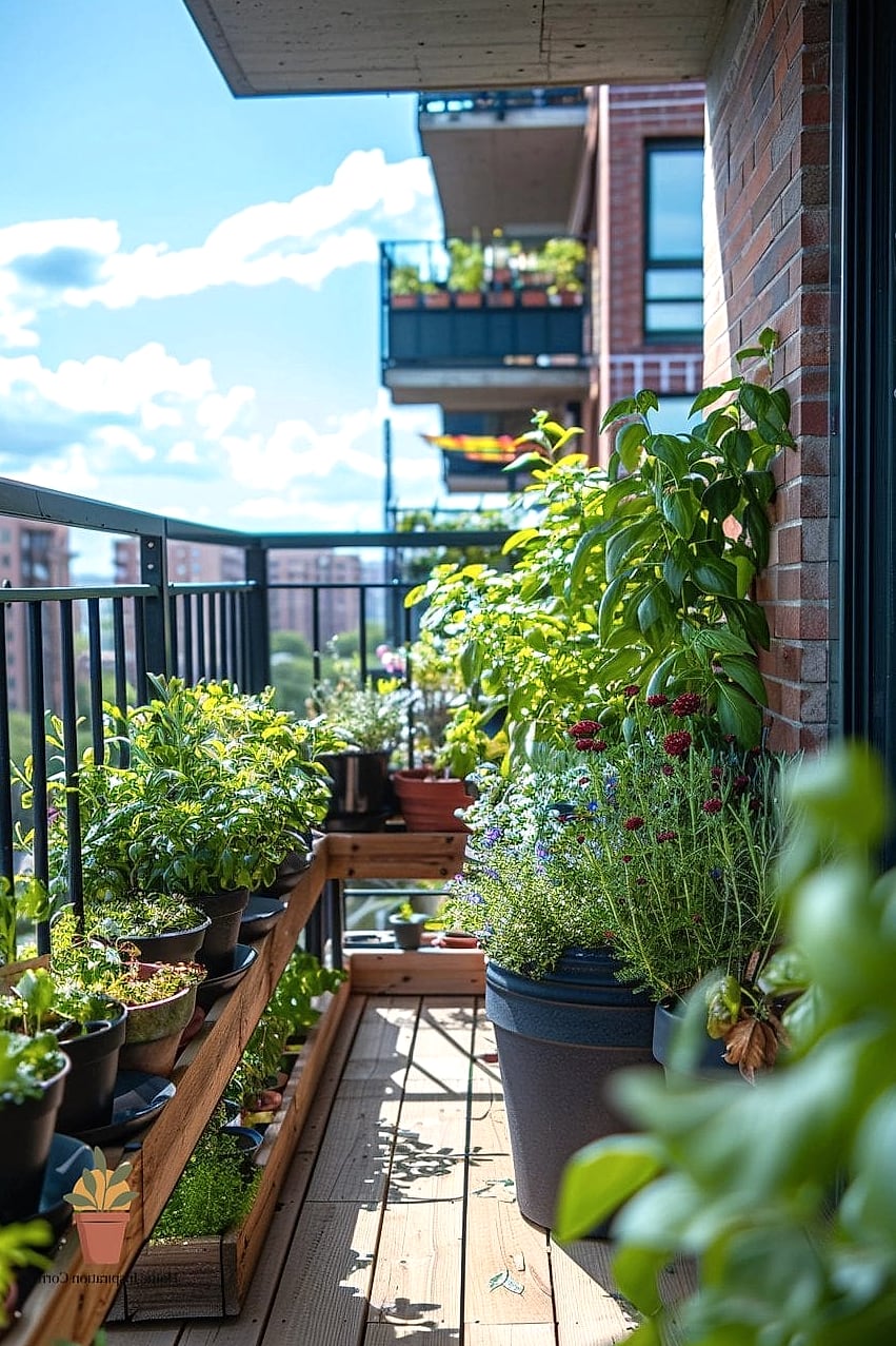 A Built-Out Herb and Vegetable Garden