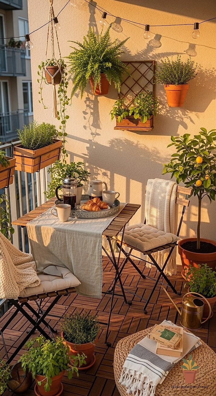 Café Table Flat Lay