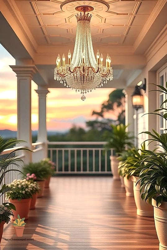 A Chandelier-Style Outdoor Fixture