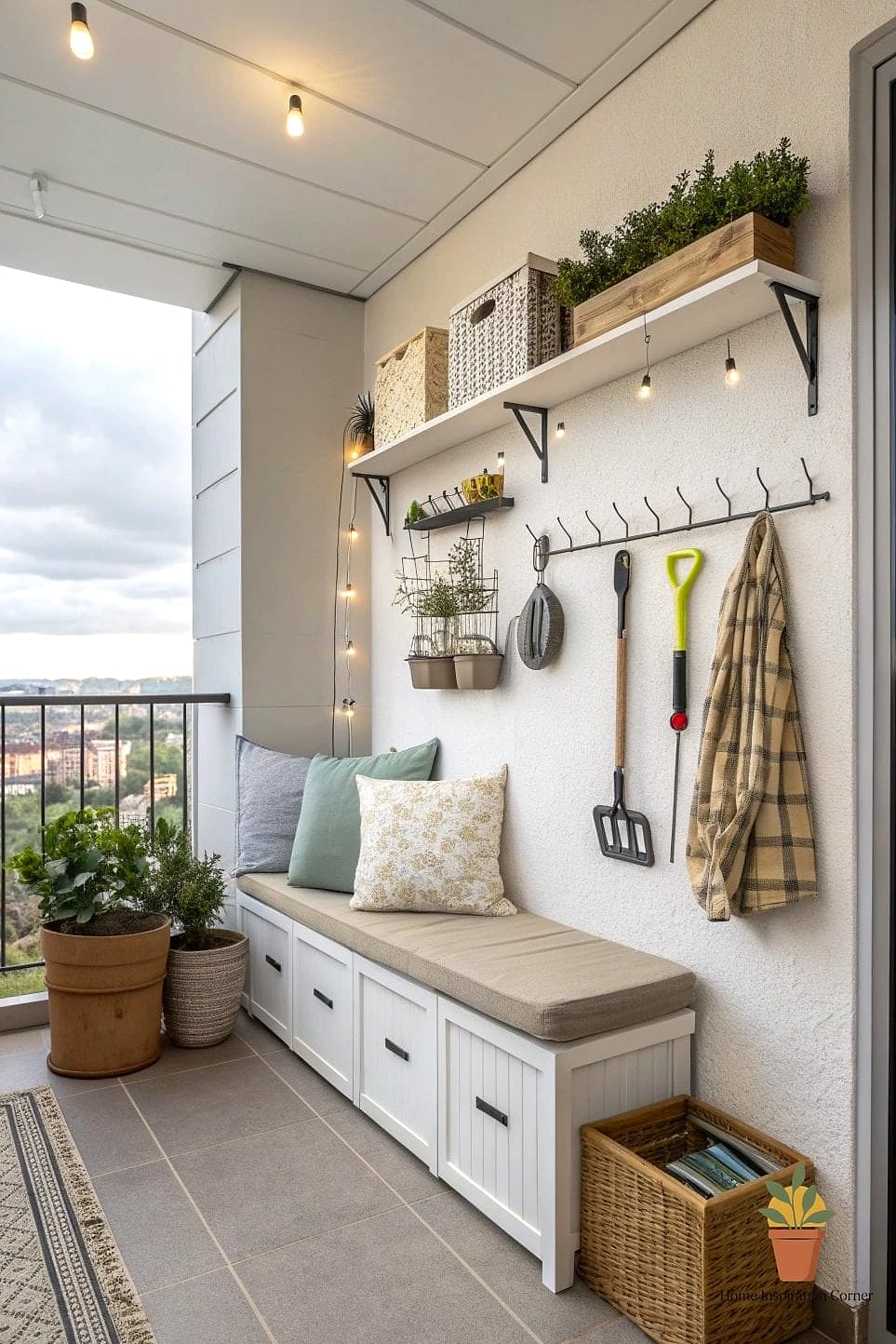 Cluttered Storage Corner Turns Into a Vertical Garden