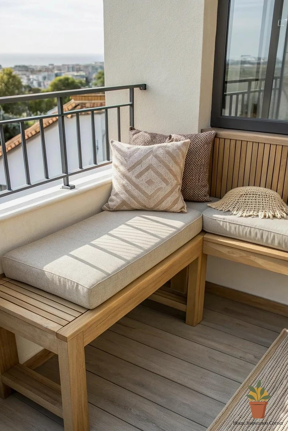 Corner Bench with Built-In Storage