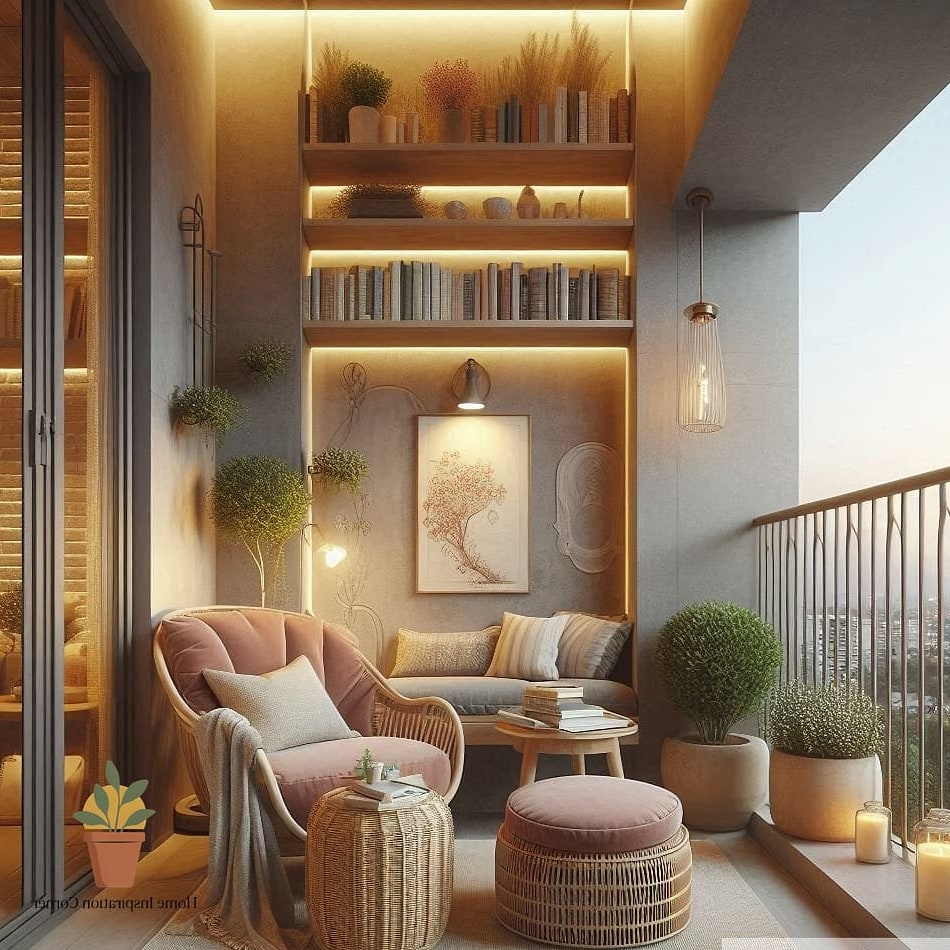 A Cozy Reading Nook with Weatherproof Cushions