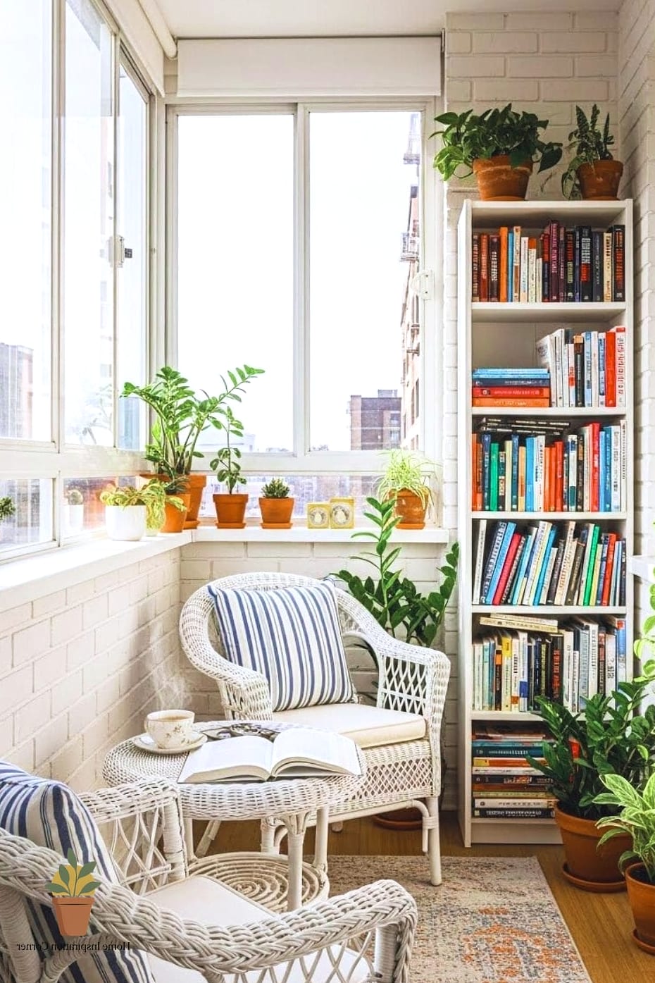 Cozy Reading Nook with Layered Textiles