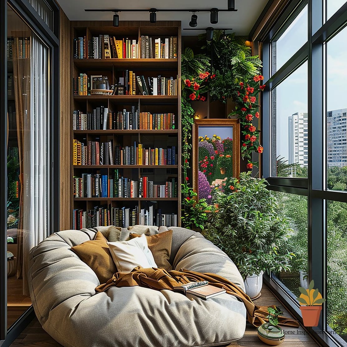 Cozy Reading Nook Balcony