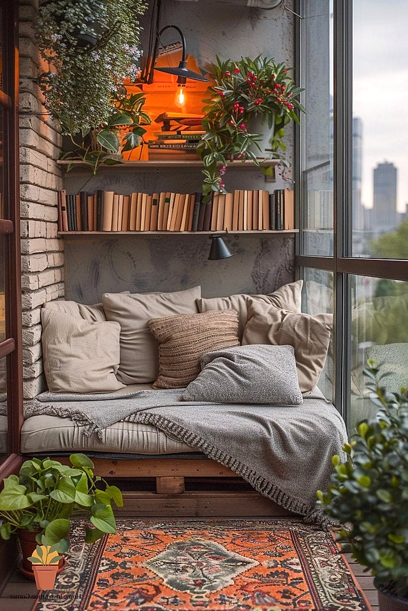 A Cozy Reading Corner with a Hammock Chair