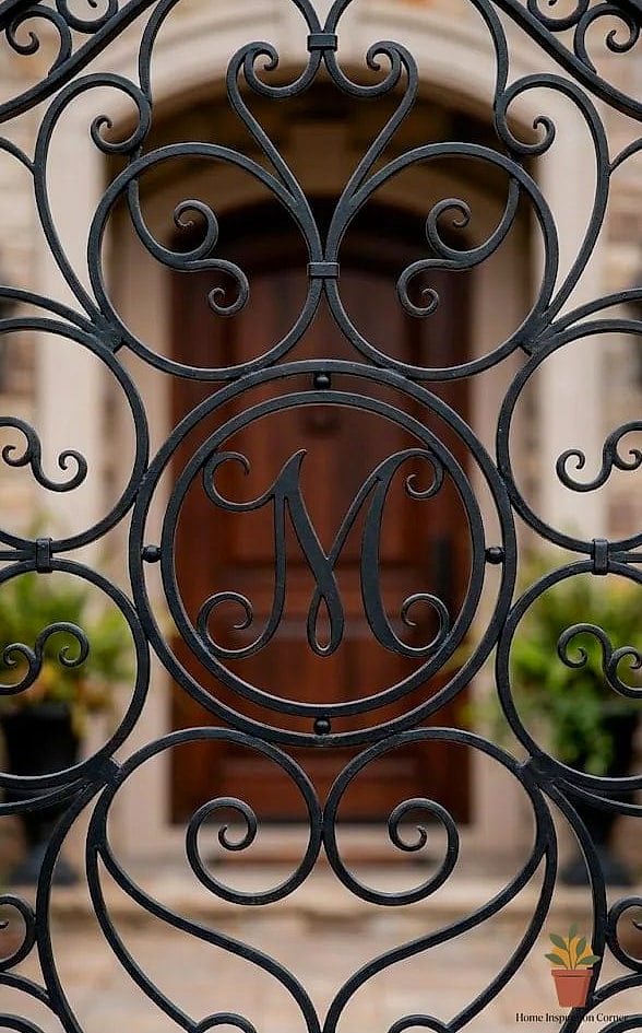 18 Iron Balcony Railing Designs You Need to See Right Now 20 Custom Monogram or Pattern Iron Railings