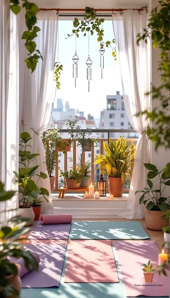 A Dedicated Yoga or Stretching Corner