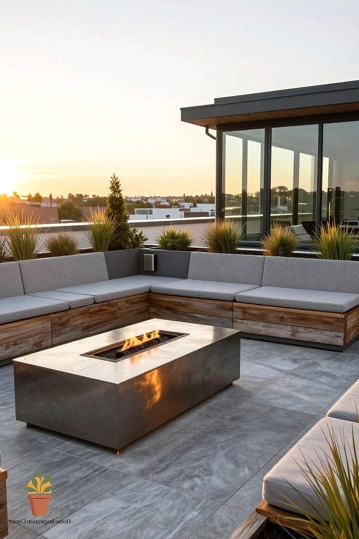 A Fire Table for Cooler Evenings