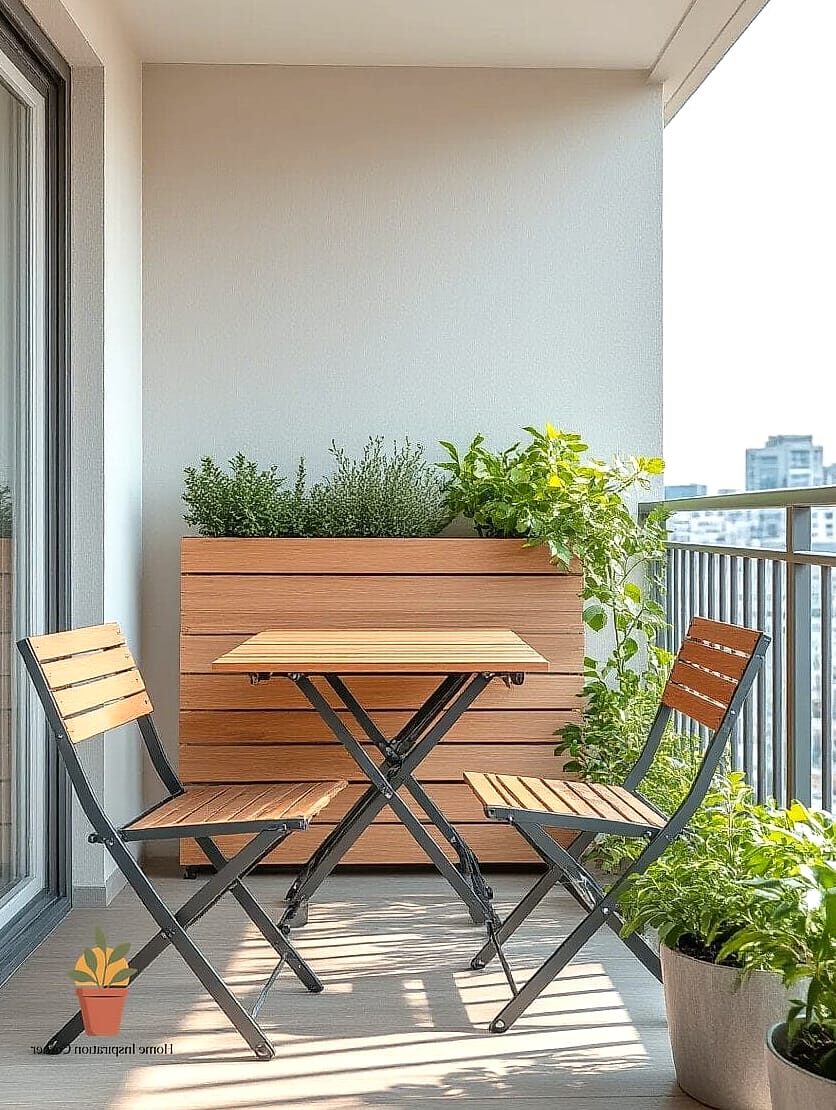 23 Beautiful Balcony Furniture Inspiration Photos Worth Saving 5 Foldable Wall-Mounted Tables