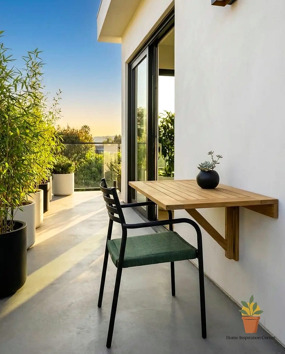 Fold-Down Wall Table