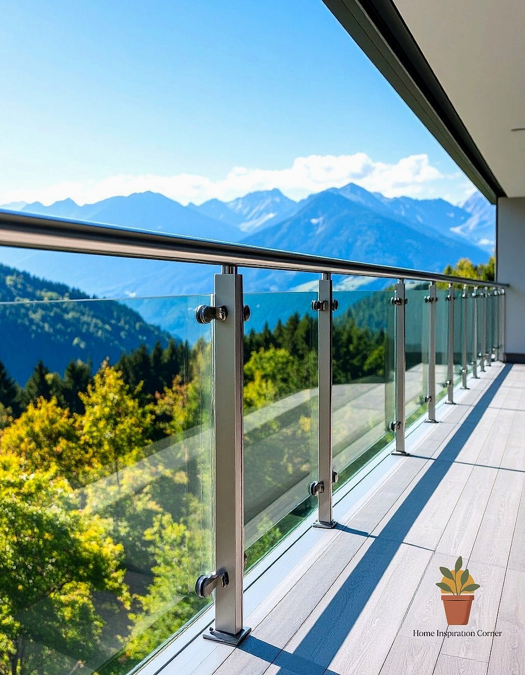Frameless Glass Panels for a Clean Look
