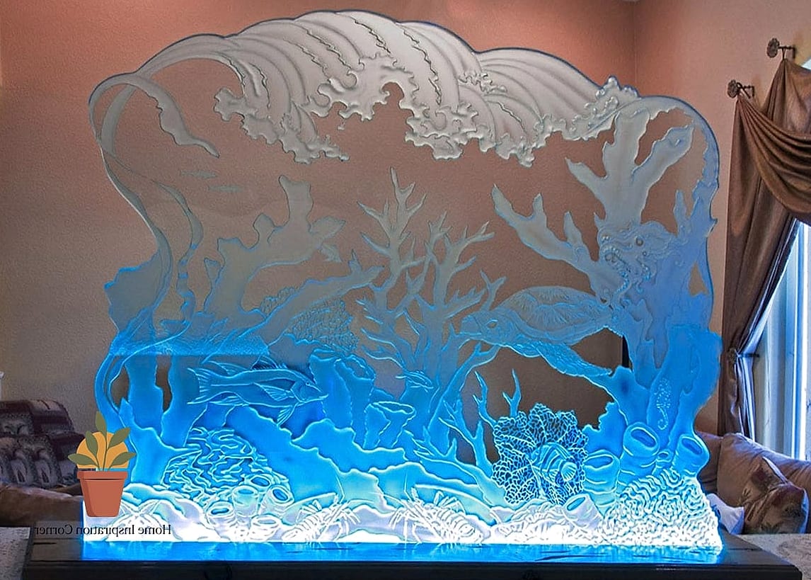 17 Etching Glass Design For Balcony Ideas That Work in Any Size Home 10 Frosted Glass with LED Edge Lighting