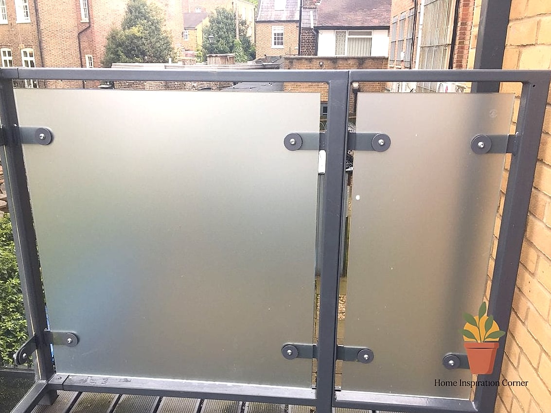 Frosted Privacy Film for Glass Railings