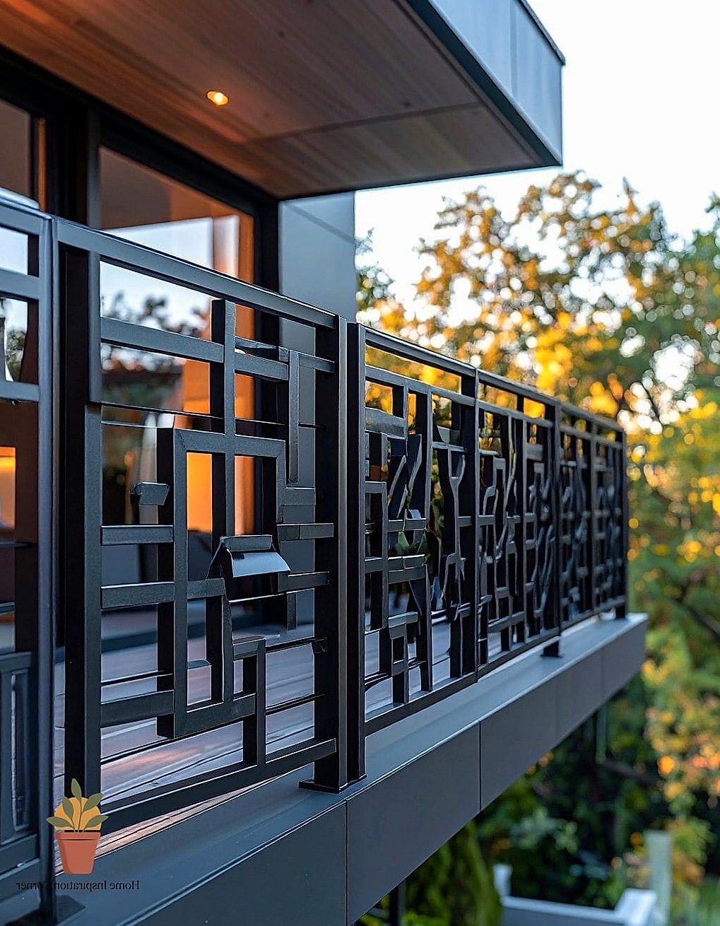18 Iron Balcony Railing Designs You Need to See Right Now 4 Geometric Iron Railings