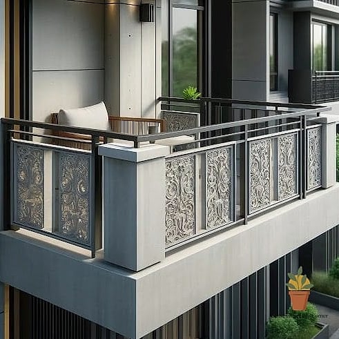 21 Glass Railing Balcony Looks We're Obsessed With This Year 11 Glass Panels Paired with Concrete or Stucco Walls