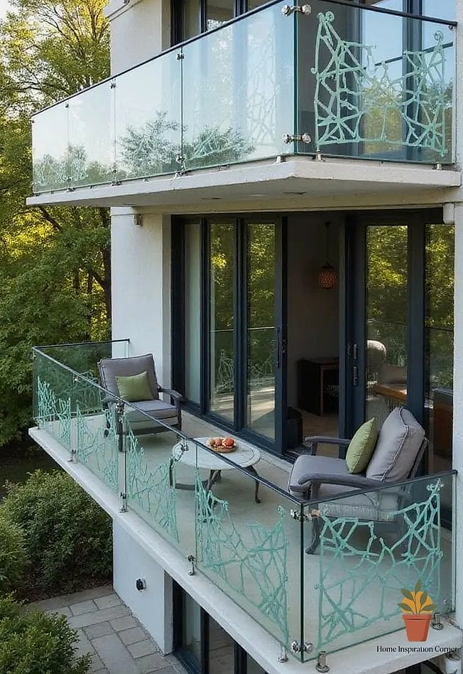 Glass Railing for an Unobstructed View