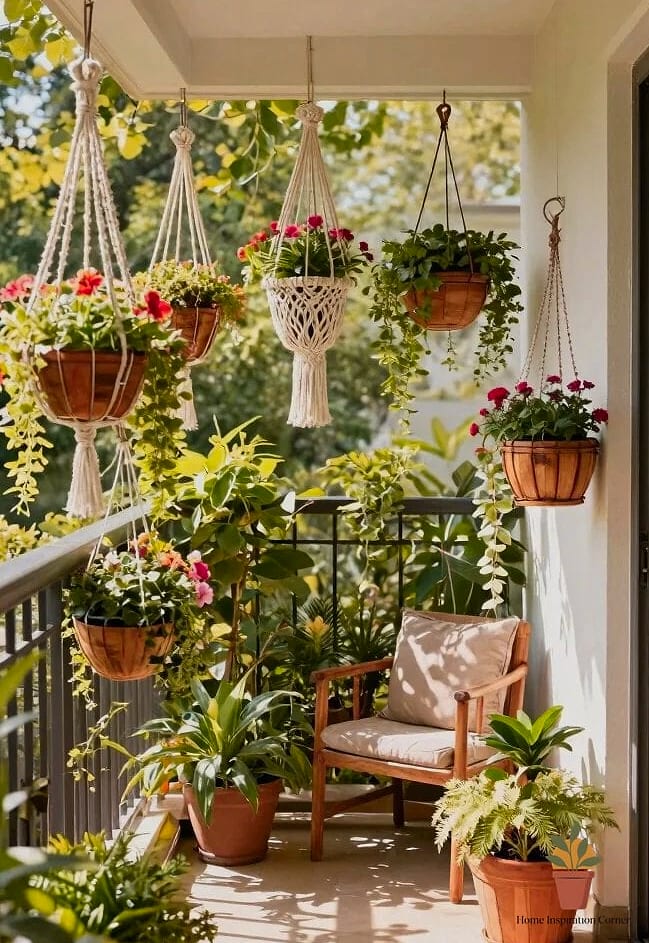 Hanging Planters and Trailing Greenery