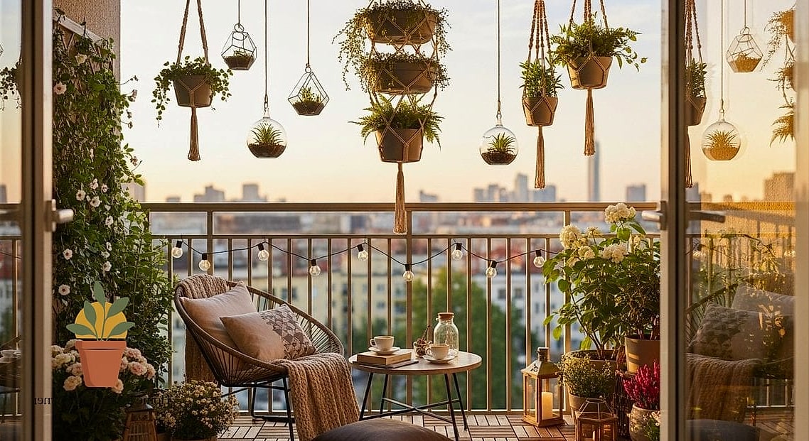 Hanging Plants Instead of Pots