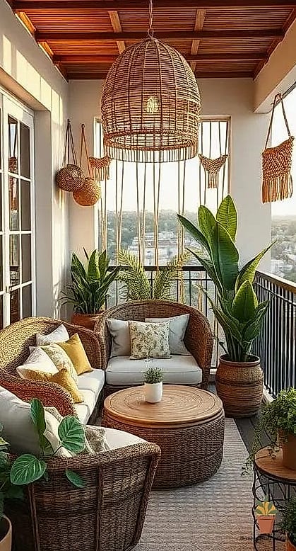 Hanging Rattan Pendant Lights