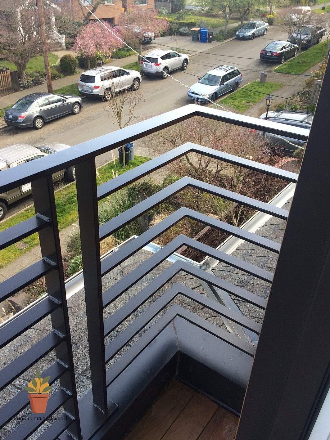 18 Iron Balcony Railing Designs You Need to See Right Now 13 Horizontal Iron Bar Railings