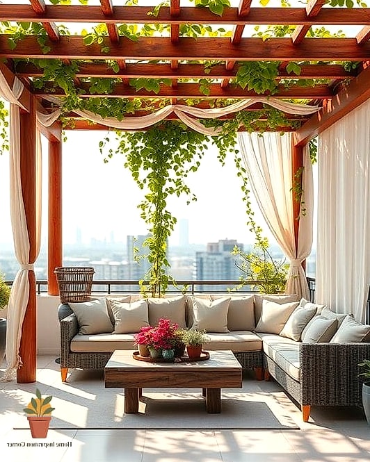 Install a Pergola-Style Shade Cover