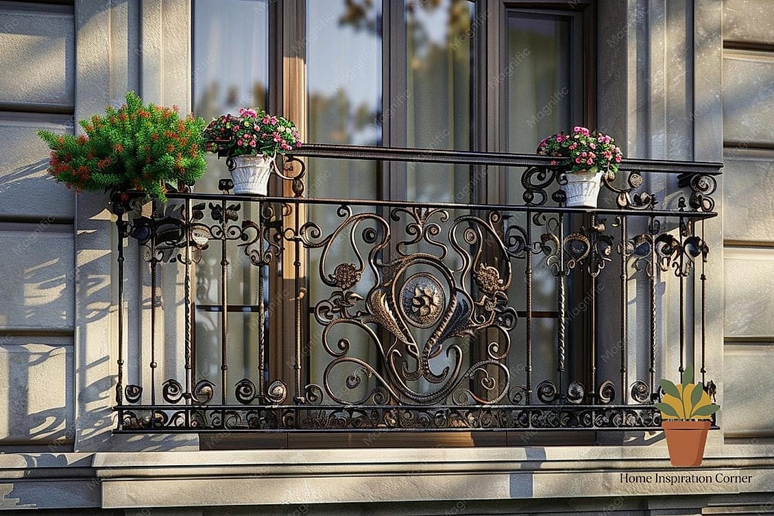 18 Iron Balcony Railing Designs You Need to See Right Now 14 Iron Railings with Botanical Motifs