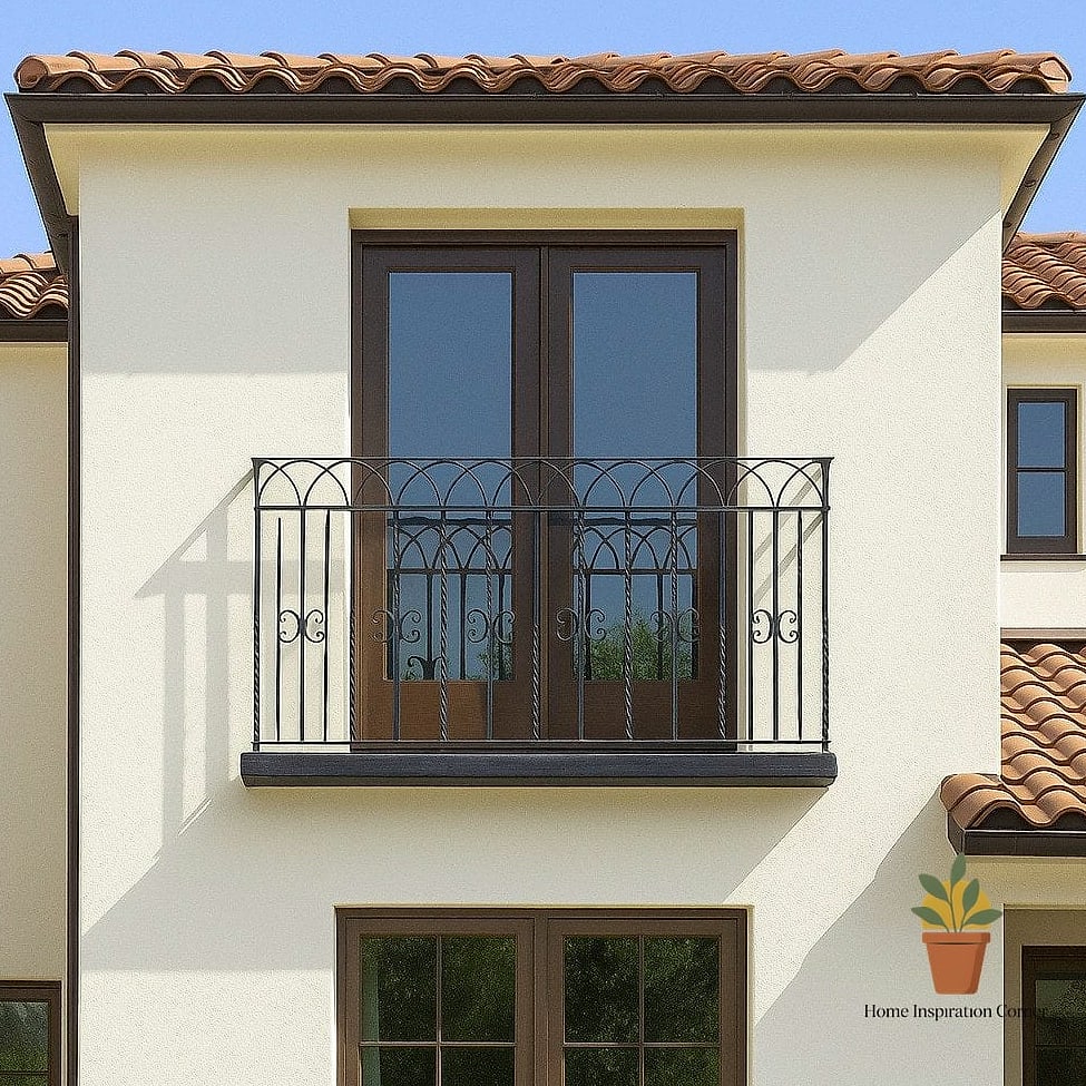 18 Iron Balcony Railing Designs You Need to See Right Now 17 Iron Railings with Arched Top Rail