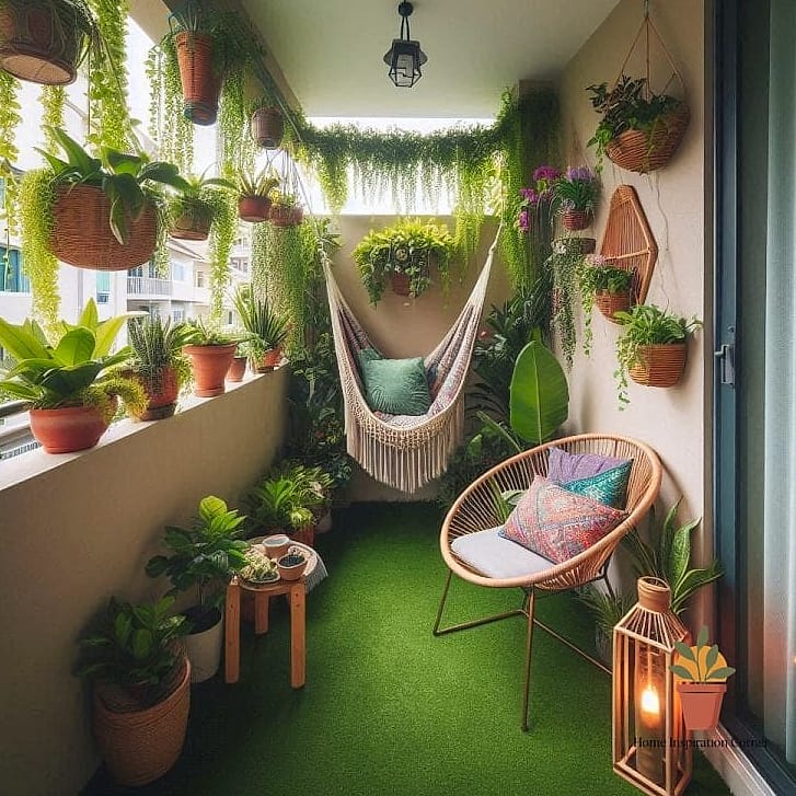 20 Small Balcony Looks We're Obsessed With This Year 11 Jungle-Inspired Plant Corner