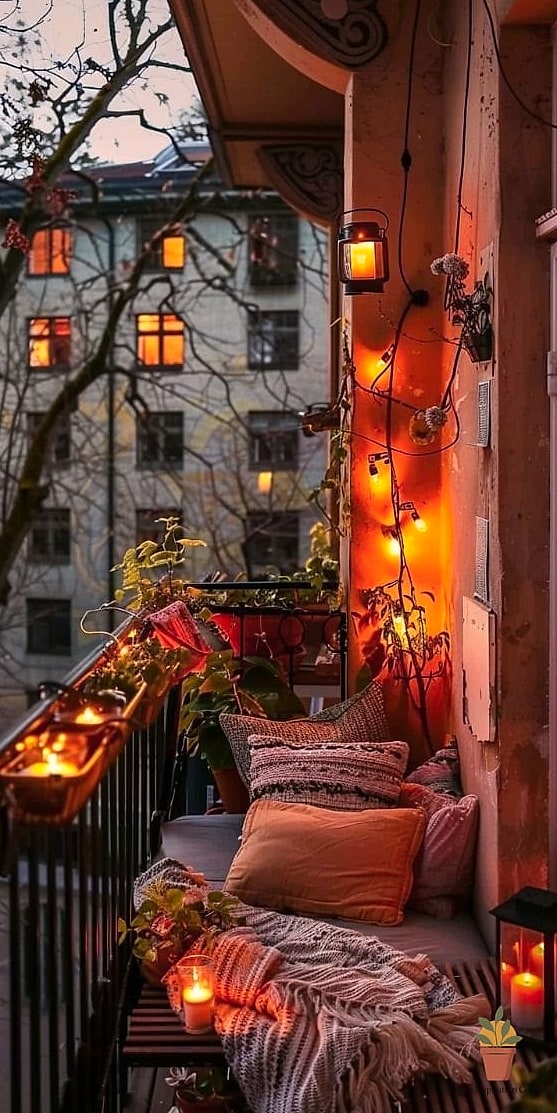 Layered Lanterns at Different Heights