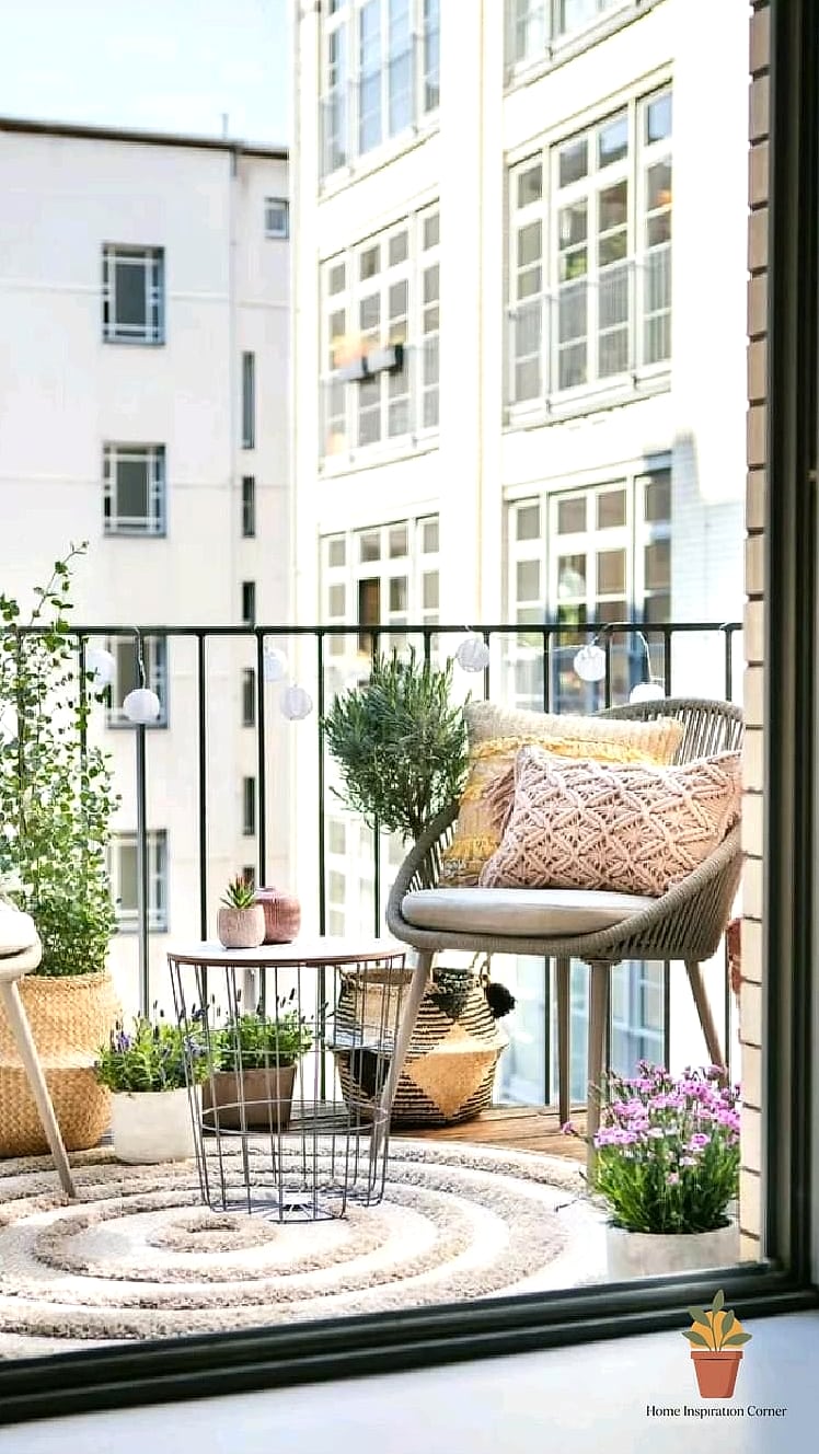 Layered Outdoor Rugs for Warmth