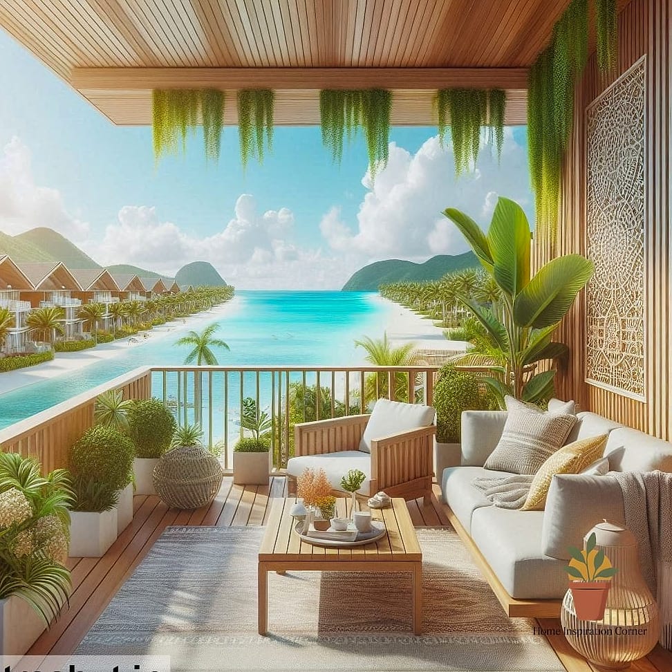 10 Balcony Decoration Inspiration Boards You'll Want to Copy 11 The Luxe Resort-Style Lounge
