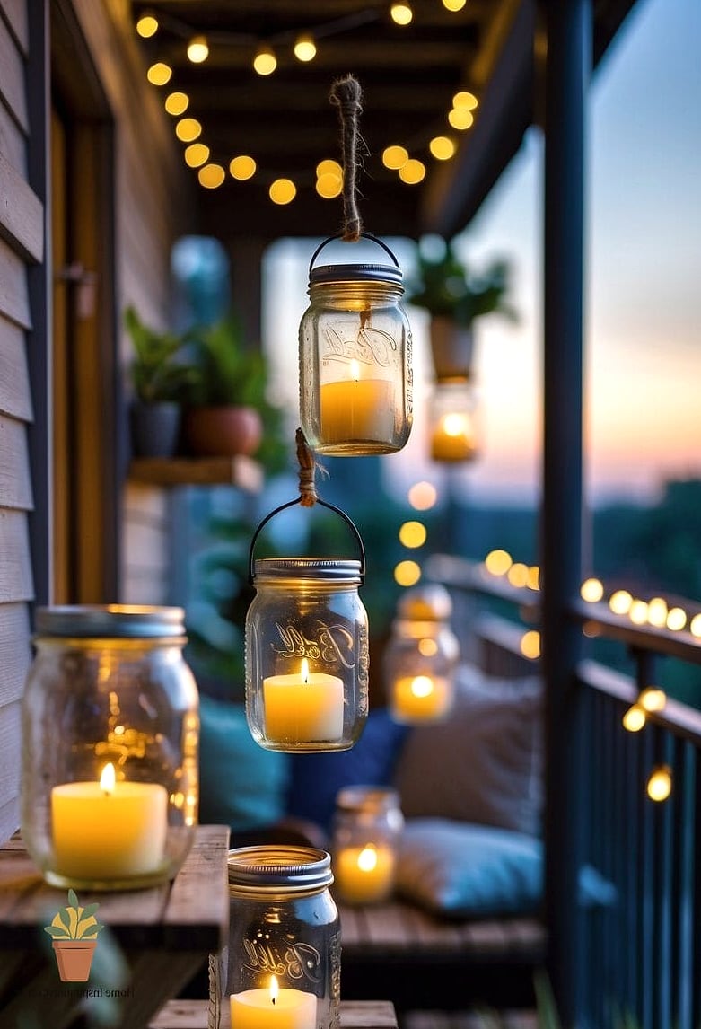 Mason Jar Lights with LED Candles